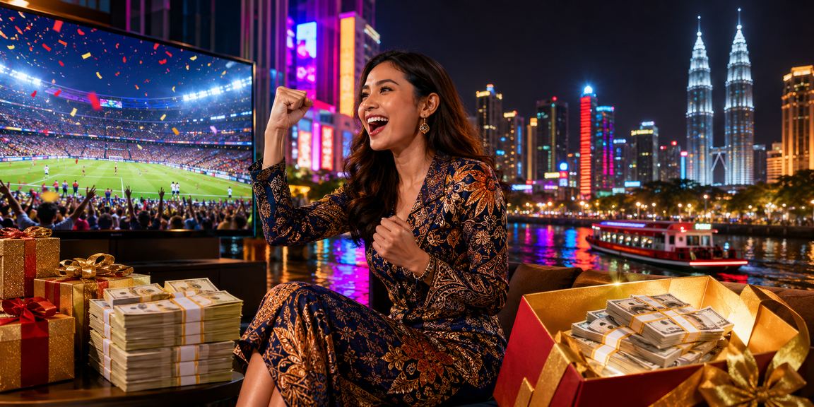 Pertaruhan bola sepak di Kuala Lumpur dengan corak batik unik
